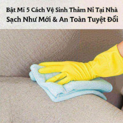 Bật Mí 5 Cách Vệ Sinh Thảm Nỉ Tại Nhà Sạch Như Mới & An Toàn Tuyệt Đối