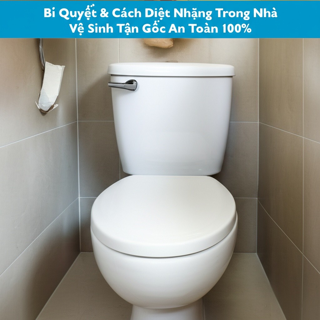 Hình minh họa cho bài viết: Bí Quyết & Cách Diệt Nhặng Trong Nhà Vệ Sinh Tận Gốc, An Toàn 100%