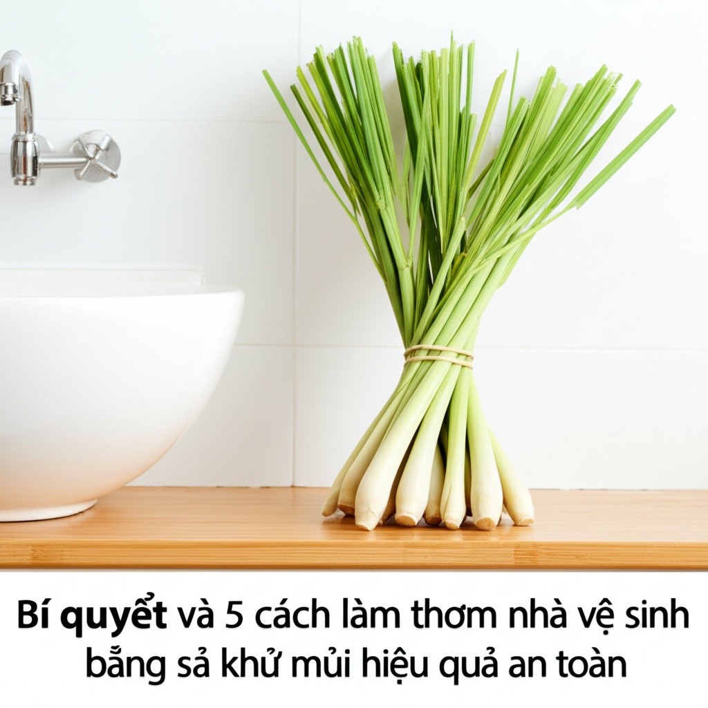 Hình minh họa cho bài viết: Bí quyết và 5 cách làm thơm nhà vệ sinh bằng sả khử mùi hiệu quả, an toàn