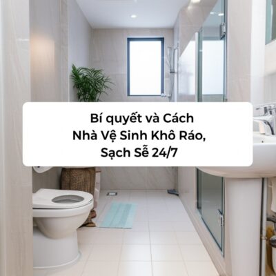 Bí quyết và Cách Giữ Nhà Vệ Sinh Khô Ráo, Sạch Sẽ 24/7