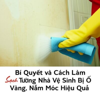 Bí Quyết và Cách Làm Sạch Tường Nhà Vệ Sinh Bị Ố Vàng, Nấm Mốc Hiệu Quả