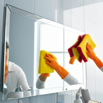 Bí Quyết Vàng: Cách Vệ Sinh Gương Nhà Tắm Sáng Bóng Không Tì Vết