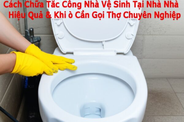 Cách Chữa Tắc Cống Nhà Vệ Sinh Tại Nhà Hiệu Quả & Khi Nào Cần Gọi Thợ Chuyên Nghiệp
