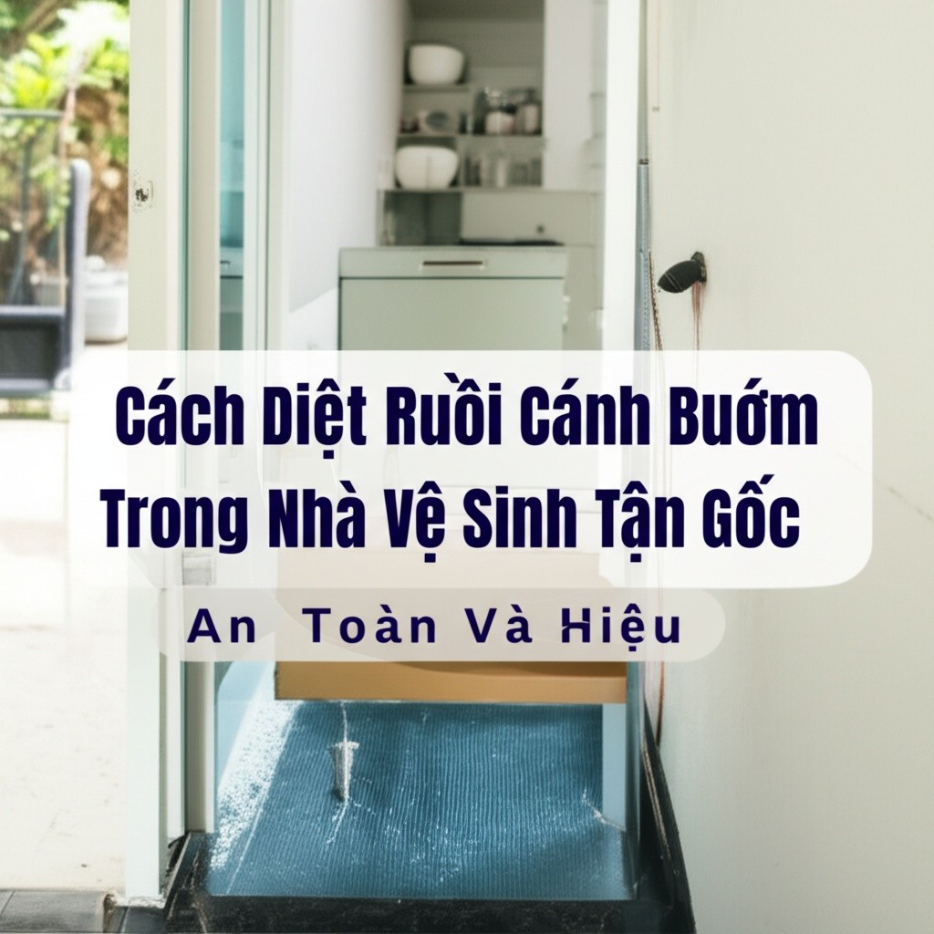 Hình minh họa cho bài viết: Cách Diệt Ruồi Cánh Bướm Trong Nhà Vệ Sinh Tận Gốc, An Toàn Và Hiệu Quả