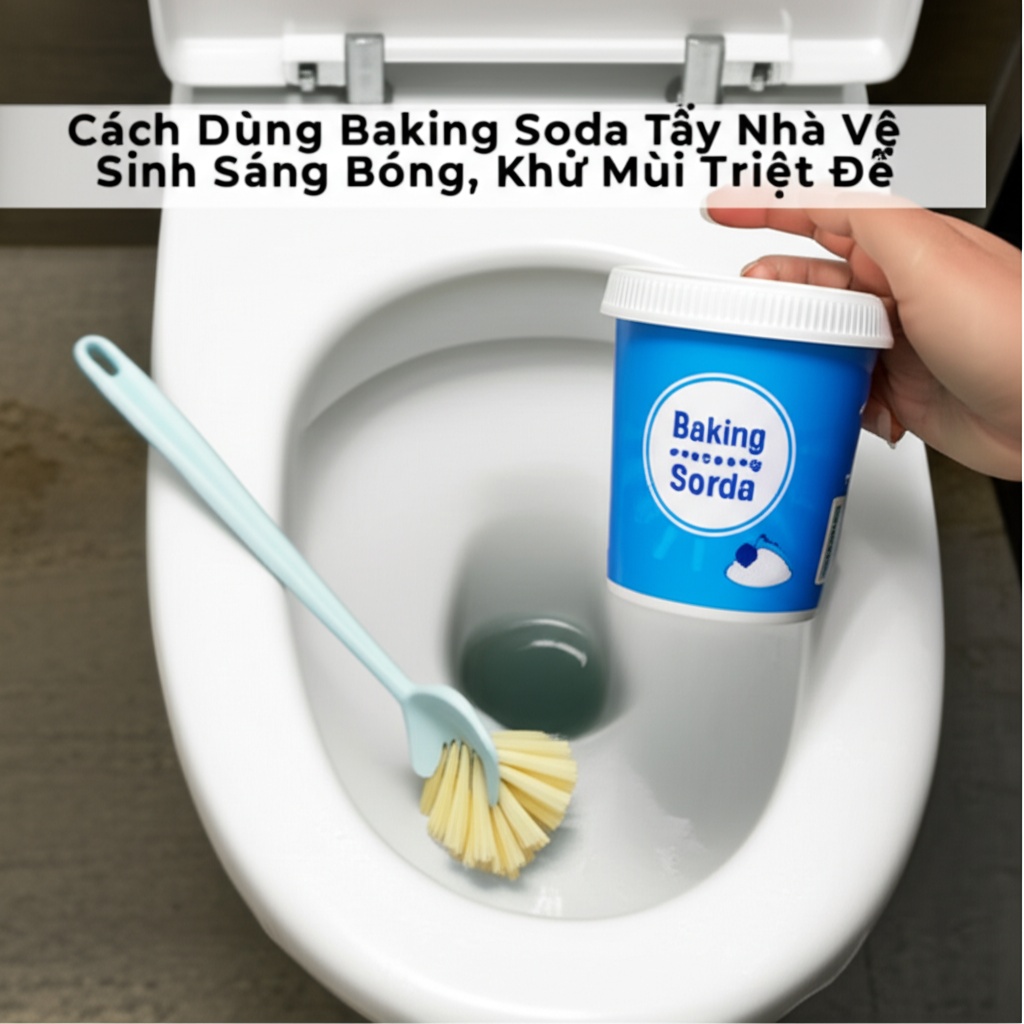 Hình minh họa cho bài viết: Cách Dùng Baking Soda Tẩy Nhà Vệ Sinh Sáng Bóng, Khử Mùi Triệt Để