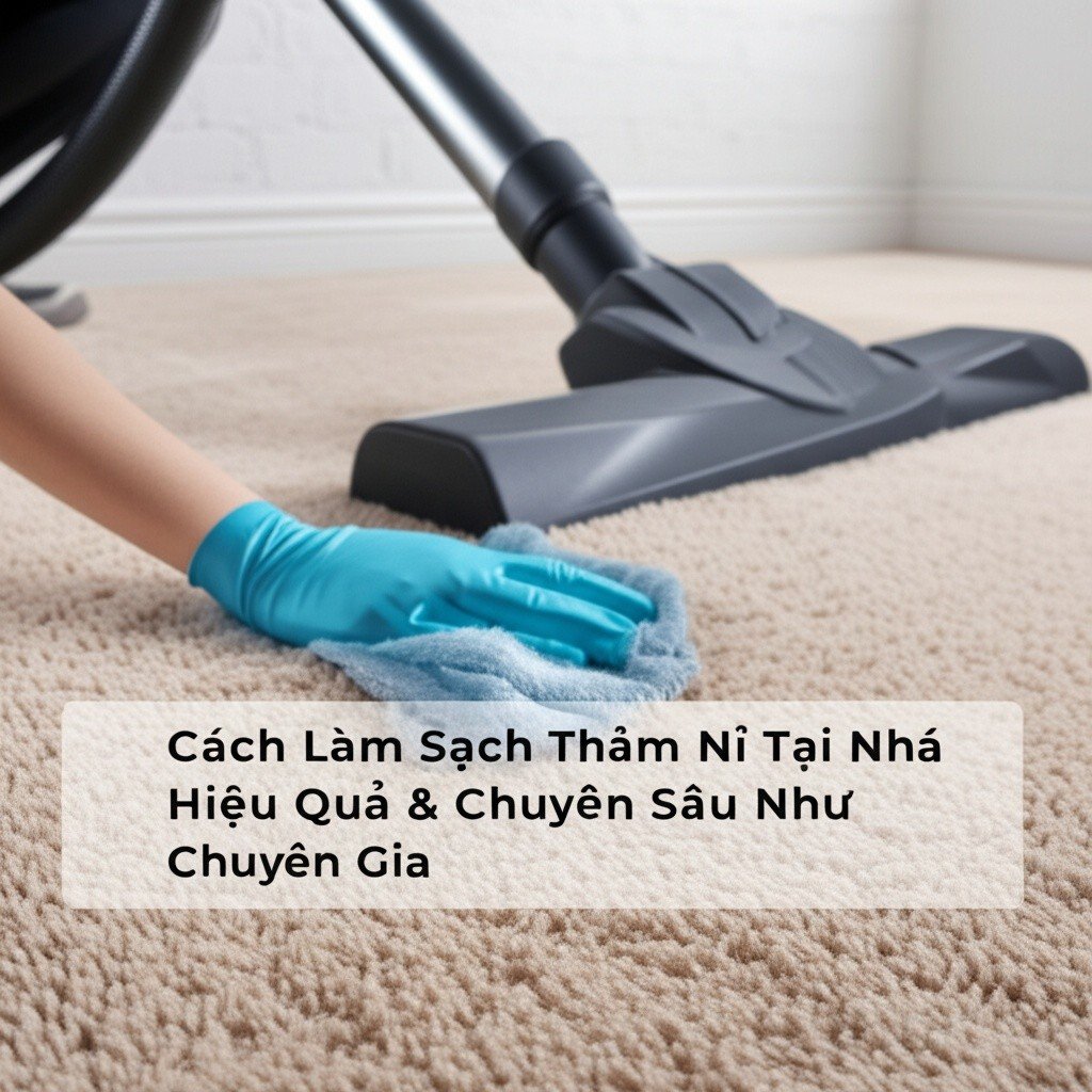 Hình minh họa cho bài viết: Cách Làm Sạch Thảm Nỉ Tại Nhà Hiệu Quả & Chuyên Sâu Như Chuyên Gia