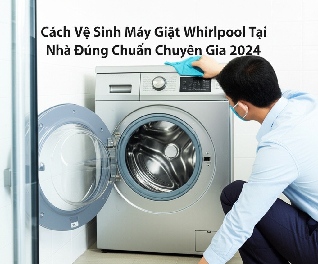 Hình minh họa cho bài viết: Cách Vệ Sinh Máy Giặt Whirlpool Tại Nhà Đúng Chuẩn Chuyên Gia 2024