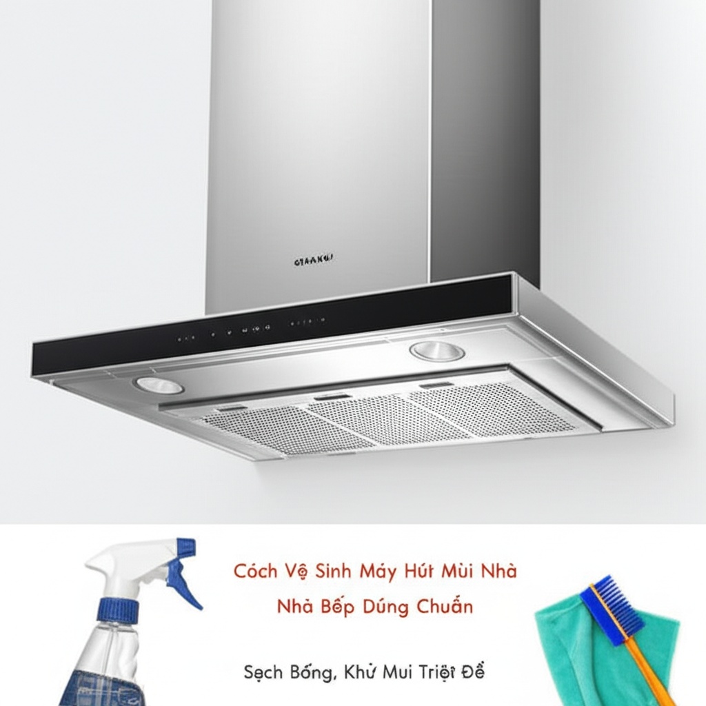 Hình minh họa cho bài viết: Cách Vệ Sinh Máy Hút Mùi Nhà Bếp Đúng Chuẩn: Sạch Bóng, Khử Mùi Triệt Để
