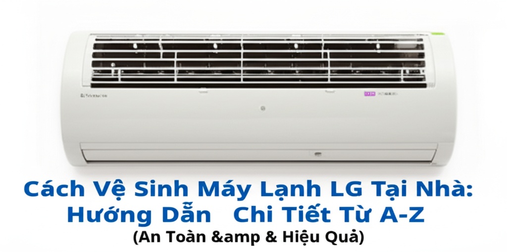 Hình minh họa cho bài viết: Cách Vệ Sinh Máy Lạnh LG Tại Nhà: Hướng Dẫn Chi Tiết Từ A-Z (An Toàn & Hiệu Quả)