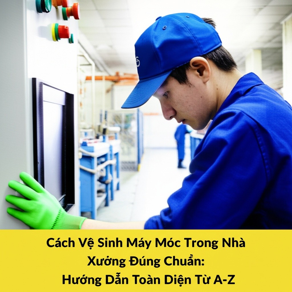 Hình minh họa cho bài viết: Cách Vệ Sinh Máy Móc Trong Nhà Xưởng Đúng Chuẩn: Hướng Dẫn Toàn Diện Từ A-Z