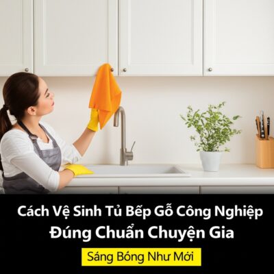 Cách Vệ Sinh Tủ Bếp Gỗ Công Nghiệp Đúng Chuẩn Chuyên Gia, Sáng Bóng Như Mới