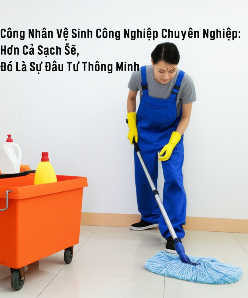 Hình minh họa cho bài viết: Công Nhân Vệ Sinh Công Nghiệp Chuyên Nghiệp: Hơn Cả Sạch Sẽ, Đó Là Sự Đầu Tư Thông Minh