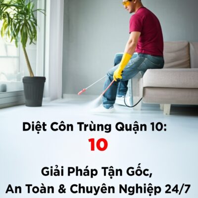 Diệt Côn Trùng Quận 10: Giải Pháp Tận Gốc, An Toàn & Chuyên Nghiệp 24/7