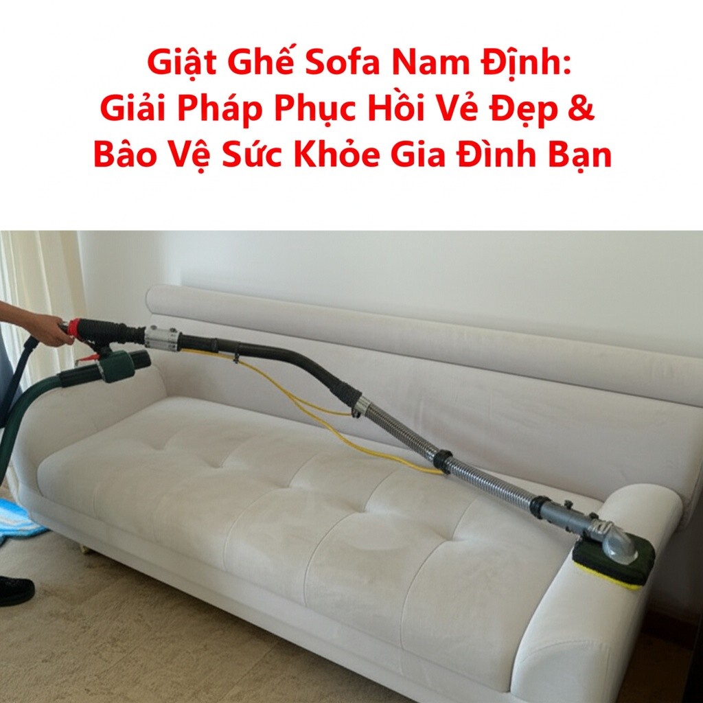 Hình minh họa cho bài viết: Giặt Ghế Sofa Nam Định: Giải Pháp Phục Hồi Vẻ Đẹp & Bảo Vệ Sức Khỏe Gia Đình Bạn