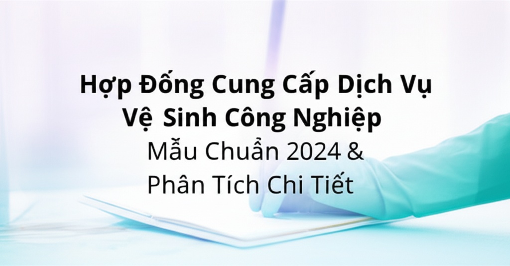 Hình minh họa cho bài viết: Hợp Đồng Cung Cấp Dịch Vụ Vệ Sinh Công Nghiệp: Mẫu Chuẩn 2024 & Phân Tích Chi Tiết