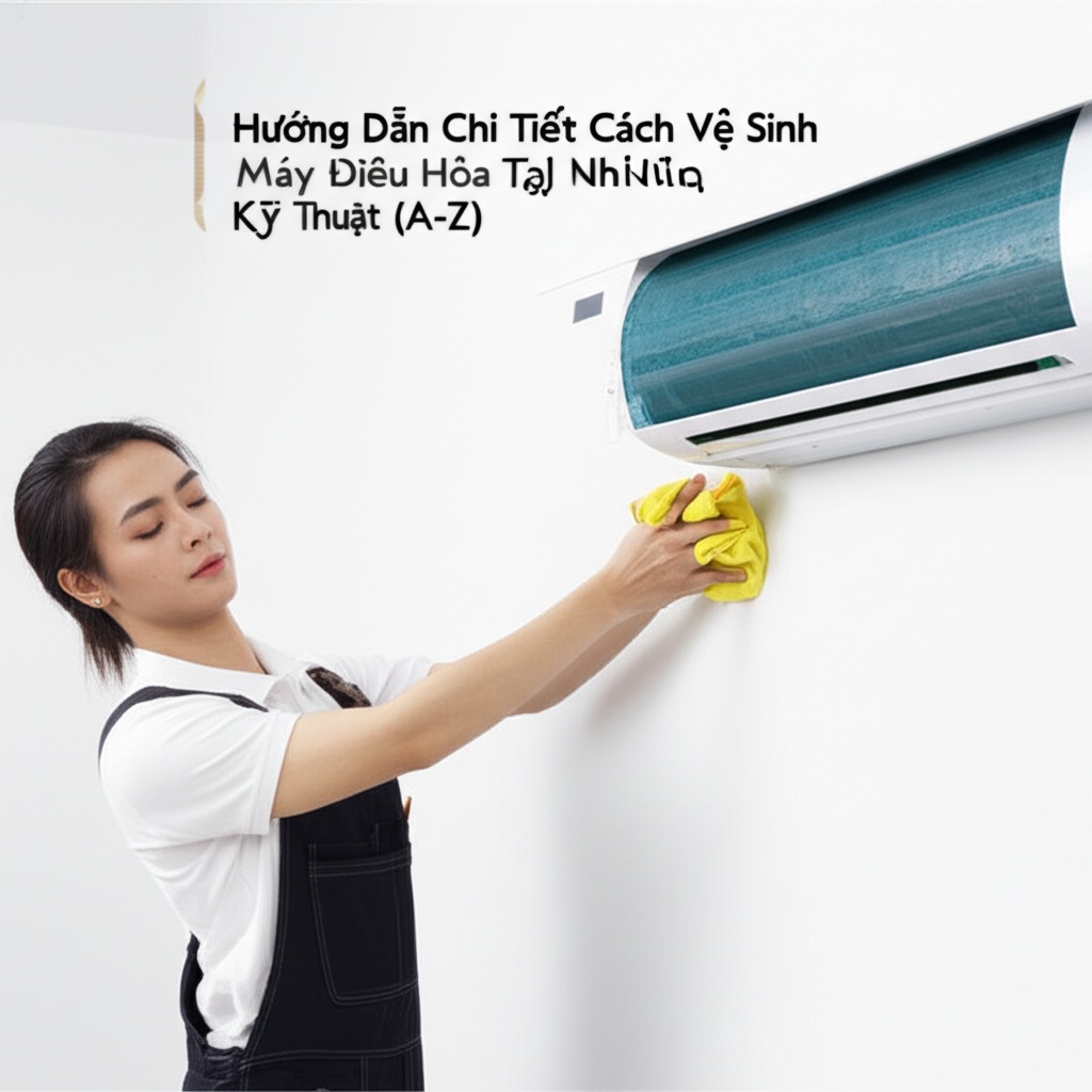Hình minh họa cho bài viết: Hướng Dẫn Chi Tiết Cách Vệ Sinh Máy Điều Hòa Tại Nhà Đúng Kỹ Thuật (A-Z)