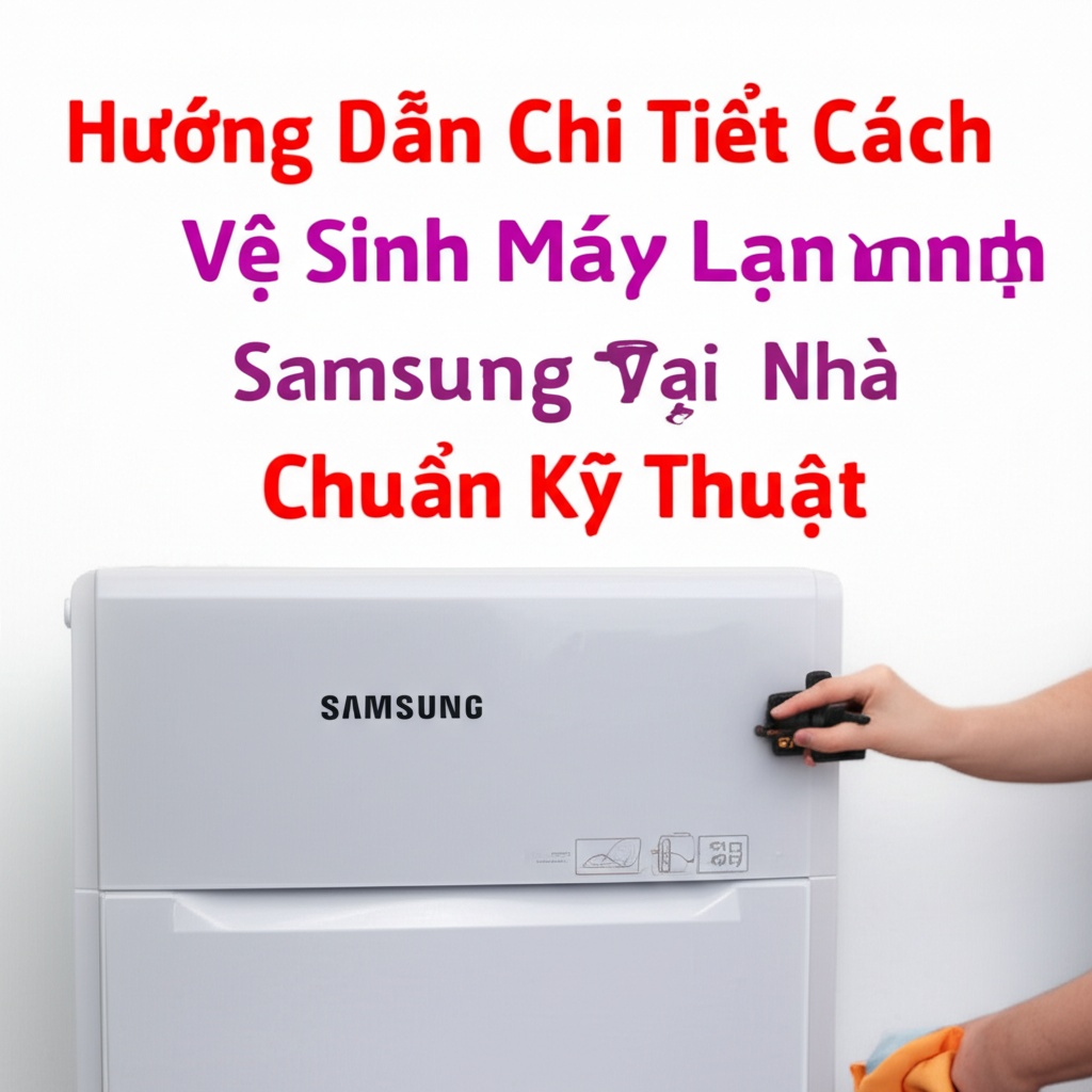 Hình minh họa cho bài viết: Hướng Dẫn Chi Tiết Cách Vệ Sinh Máy Lạnh Samsung Tại Nhà Đúng Chuẩn Kỹ Thuật