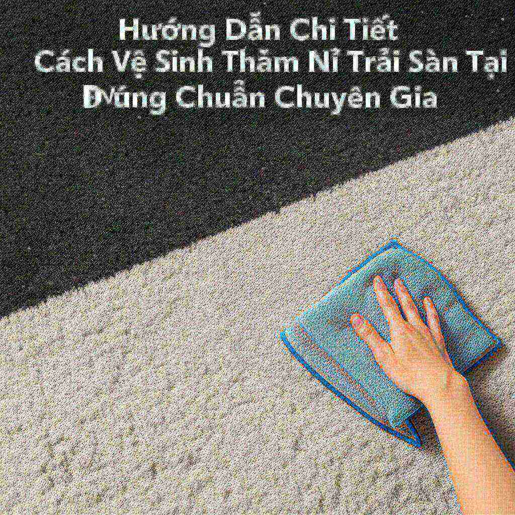 Hình minh họa cho bài viết: Hướng Dẫn Chi Tiết Cách Vệ Sinh Thảm Nỉ Trải Sàn Tại Nhà Đúng Chuẩn Chuyên Gia
